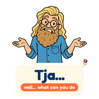 dutchfluency shrug well nederlands dutch Sticker