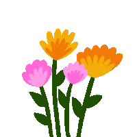 Flower Power Summer Sticker