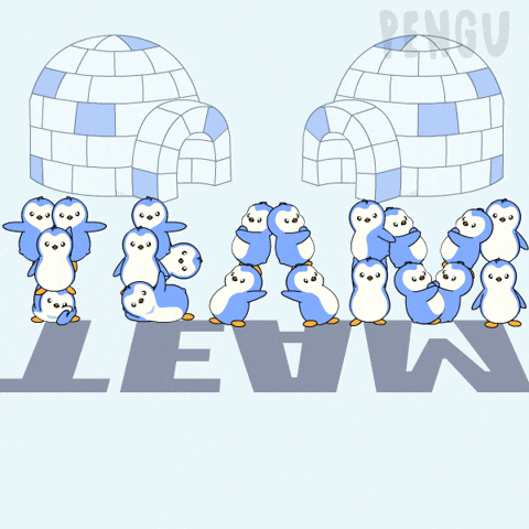 Huddle Up Lets Go GIF by Pudgy Penguins