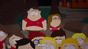 angry crowd GIF by South Park 