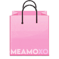 Meamoxo shopping bag meamo meamoxo pink shopping bag Sticker