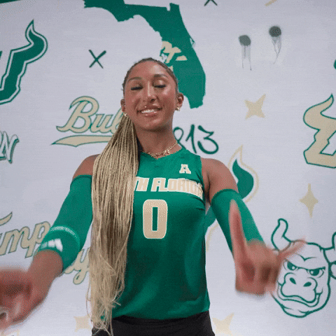 South Florida Volleyball GIF by USF Athletics
