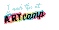 Summer Camp Art Sticker by Anders Ruff Workshop