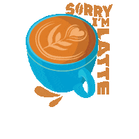 taranair_2908 coffee latte cuppa cappucino Sticker