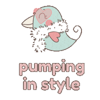 Breastfeeding Pumping Sticker by Snuggies International Inc.