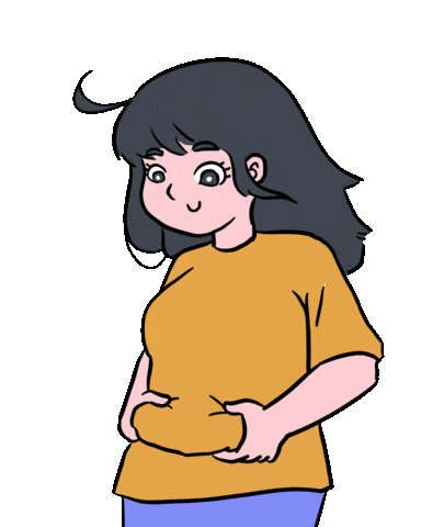 manraihart giphyupload anime fat diet Sticker