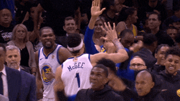 high five lets go GIF by NBA