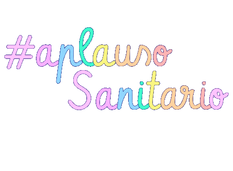 laudinaro giphyupload rainbow covid aplausos Sticker