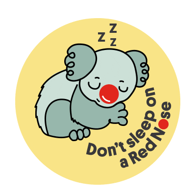 Red Nose Sleep Sticker by Red Nose Australia