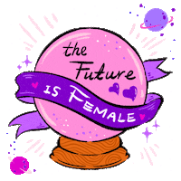Crystal Ball Woman Sticker by INTO ACTION