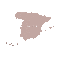 Escapas travel spain map voyage Sticker