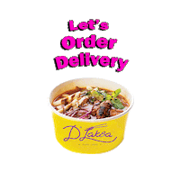 DLaksa delivery social distance laksa dlaksa Sticker