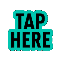 Tap Here Mint Sticker by Peppersmith