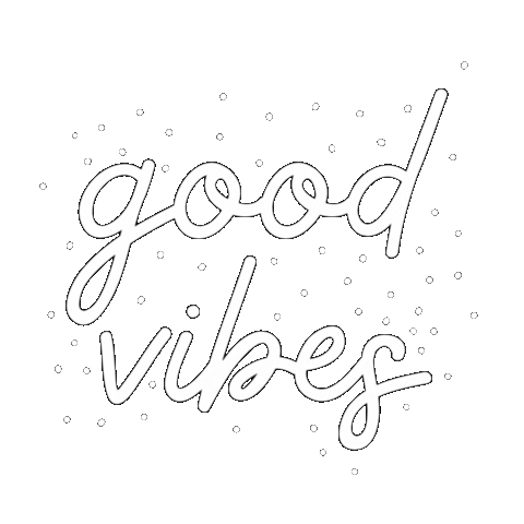 Good Vibes Lettering Sticker