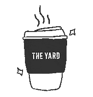 theyardcoffee coffee cup hot coffee coffee to go the yard Sticker