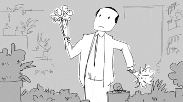 Valentines Day Flowers GIF by CC0 Studios
