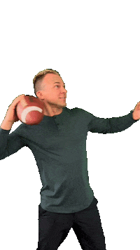 Justintye football game catch superbowl Sticker