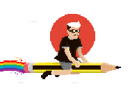 design flying Sticker