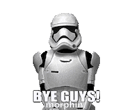 Star Wars Goodbye Sticker by Morphin