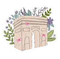 tishyaoedit flowers france paris leaves Sticker