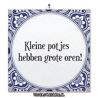 Spreuk Afleiding Sticker by Tegelspreuken.nl