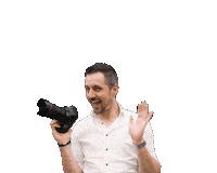 FLEXMI happy excited blij fotograaf Sticker