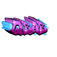 Qbab kebab graffitti qbab Sticker
