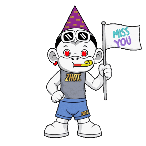 Miss You Party Sticker by Zhot