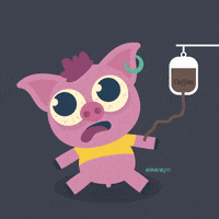 ainaragm cafe sueno cansado cerdo GIF
