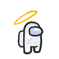 kikaKikachu good angel bad among us Sticker