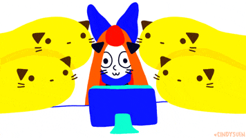 animation cat GIF by Cindy Suen