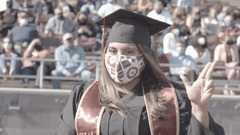 College Graduation GIF by Texas State University