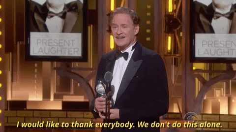We Dont Do This Alone Kevin Kline GIF by Tony Awards