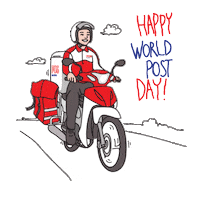 Happy Bike Sticker by Pos Malaysia
