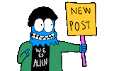 New Post Los Dumpies Sticker by deladeso