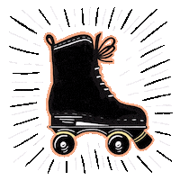 Roll With It Roller Skate Sticker by IMPRINTDUBAI