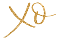 Gold Xo Sticker by Elley Mae