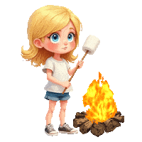 Boys Girls Bonfire Sticker