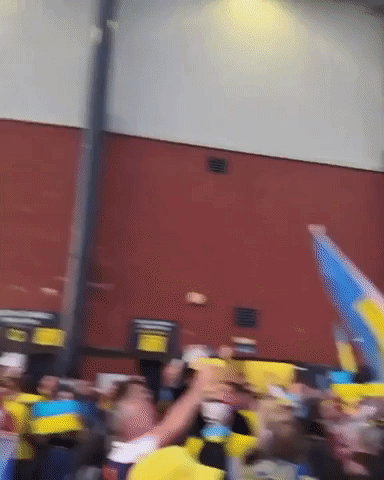Ukraine Fans Celebrate World Cup Qualifier Win