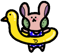 Summer Swimming Sticker by Playbear520_TW