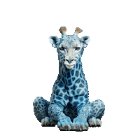 Superchillfoundation giraffe superpowers superchill superchillpowers Sticker