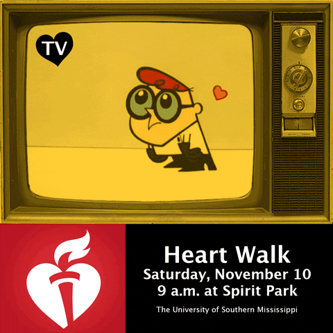 southernmiss heartwalk GIF by College of Arts and Sciences