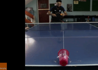 Man Pulls off Incredible Ping Pong Shot