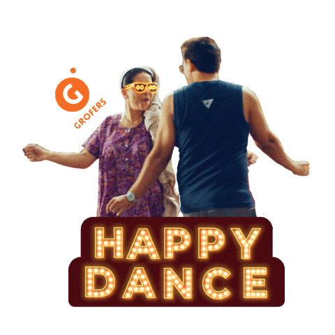 Happydance Happy Dance Move Gobd Grofers Inaam Excited Sticker by Grofers