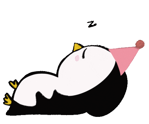 Tired Good Night Sticker