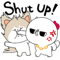 Angry Cat Sticker by Kcomics