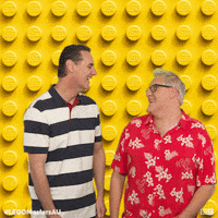 LEGOMastersAU lol laugh laughing australia GIF