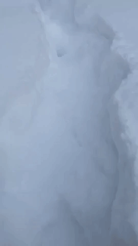 Several Feet of Snow Pile Up Near Binghamton, New York