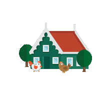 Chicken Netherlands Sticker by zaanseschans