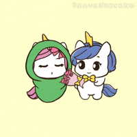 Cuddle Love GIF by Brave Unicorn